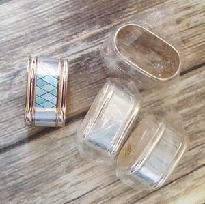 Set of 4 napkin rings